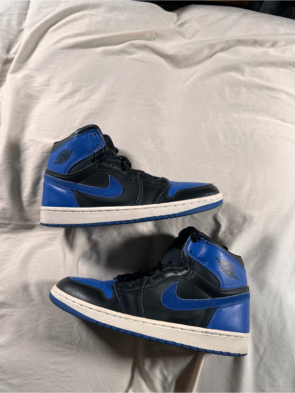 AIR JORDAN 1 RETRO HIGH OG 2001 ROYAL BLUE 136066-041 Size 9 No Box 1989/50000